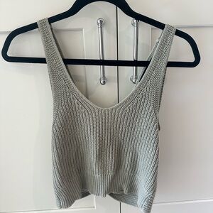 Lulus cropped twist back sweater tank